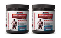 pre Workout Booster for Men - German CREATINE - 100% Pure MICRONIZED CREATINE MONOHYDRATE - Creatine monohydrate Supplement - 2 Cans 600 Grams (120 Servings)