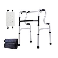 Walker Aluminum Walker Adjustable Height Mobile Support Roller with Removable Bath Seat and Storage Bag,Color2