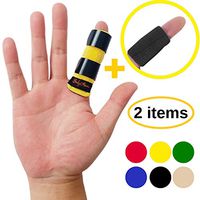 BodyMoves Finger Splint Plus Sleeve (2 pc Set, Sunny Yellow)