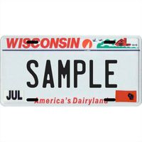 Your Name Your State Custom Metal License Plate - Choose from All 50 States (Wisconsin, 6" x 12" Standard Thickness (.030"))
