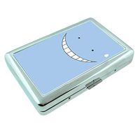Whacky Face Em4 Hip Silver Cigarette Case Id Holder Metal Wallet 4" X 2.75" RFID Protection