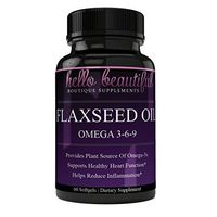 Flaxseed Oil Omega 3-6-9 Plant Source Omega-3, Supports Healthy Heart Function, Reduce Inflammation