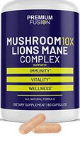 Mushroom Complex Capsules for Immunity w/Lions Mane, Reishi, Shiitake Mushroom Extract & Cordyceps Sinensis Powder