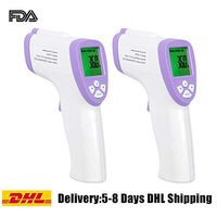 Digital Infrared Forehead Thermometer Non-Contact Digital Medical Thermometer for Baby, Adult, Child, Surface of Objects(Purple)(2pc)