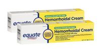 Equate Max Strength Pain Relief Hemorrhoidal Cream, Two 1.8oz Tubes Compare to Preparation H by Equate