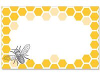 50 pack Bee & HoneycombNo Sentiment Enclosure Cards (20 unit, 50 pack per unit.)