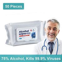 Alcohol Detergent Wipes, Large Wet Wipes(8"x6"),75% Soft Alcohol Wipes for All-Purpose Cleaning (1 Pack)