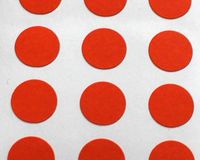 Minilabel 150 Labels, 10mm Diameter Round Circles, Self-Adhesive Stickers, Shapes Orange