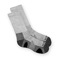 Diabetic Bamboo Hiking Socks - 3 Pair Pack Non-Binding Socks (Grey, Large)