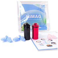HiMAG Reusable Silicone Flanged Ear Plugs -3 Pairs with 2 Portable Cases Earplugs for Sleeping Snoring Swimming Travel Concerts and Studying (2 Pairs with Red/Black Cases + 1 Pair Pink for Free)