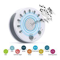 Portable White Noise Sound Machine Baby Light Sleep Therapy Regulator with 9 Soothing Sound Plants Baby Sleeping Monitor
