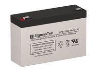 6 Volt 7 AmpH SLA Genuine SigmasTek Battery with F1 Terminal