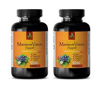 Eye Care Vitamins - Maximum Vision Support - Promotes Vision Health - Bilberry with Lutein Supplement - 2 Bottle 120 Capsules