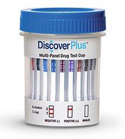 DISCOVER PLUS 12 Panel Cup - (THC/COC/AMP/OPI300/mAMP/PCP/BAR/BZO/MTD/MDMA/OXY/BUP)