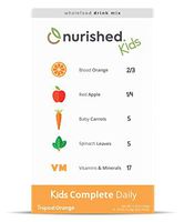 Nurished Whole Food Multivitamin Drink Mix for Children - Non-GMO, No Artificial Flavors or Colors, Gluten-Free - Made from Real Fruit and Veggies, Boosted with Essential Vitamins - 15 Stick Packs