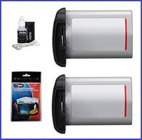 Canon LP-E19 Battery Pack for EOS-1D X Mark II D-SLR Camera - 2 Pack + Deluxe Lens Cleaning Kit + Screen Protector