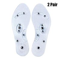 Magnetic Shoe Insoles Breathable Deodorant Anti-Sweat Comfort Massage Shoe Insole Orthotics for Men Women Size Unisex (2 Pair)