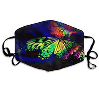 Rainbow Butterfly Dust Mask,Washable and Reusable Cleaning Gardening MaskOutdoor Activities Warm Windproof Mask