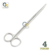 G.S 4 METZENBAUM Dissecting Scissors - Curved, 7" Best Quality