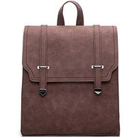 F&W WF Backpack-Retro Backpack Casual Women's Bag College Wind Travel Bag Joker Bag (Color : Coffeecolor)