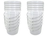 White 2 Gallon Bucket with Gamma Seal Lid (10)