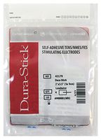 Durastick 2" x 3.5" Electrode White Cloth Rectangle Self Adhering Reusable - Case of 40