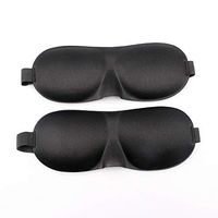 Sleep Mask 3D Eye Mask Ultra Lightweight & Comfortable Sleeping Mask for Travel, Nap, Shift Works, （Black ）
