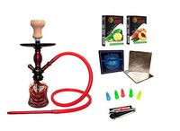 Premium Series: 11" 2 Hose Hookah Complete Set - Psychedelic Butterfly Garden - (Fandango Violet)