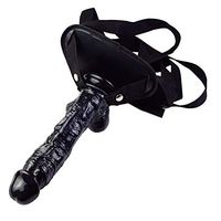 9.1inch Black Lifelike SträpOň Hollow Adùllt Tõys for Pégging On, Suitable for Lésbián Vivikly Dilldo