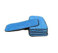 Real Clean 10 Inch Microfiber Wet and Dry Mop Pad Refills Fits 9 to 10 Inch Mop Frames(Pack of 6)