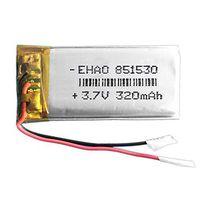 3.7V 320mAh 851530 Lithium Polymer Ion Rechargeable Battery Lithium Polymer Li-Po Battery for MP4 GPS MP3 Bluetooth Stereo DIY Gift