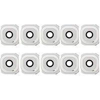 JUNXI Phone case Phone Cover 10 PCS Camera Lens Cover for Galaxy S6 / G920F(Gold) (Color : White)
