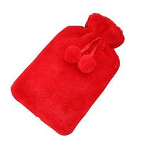 [Red] Big Hot Water Bottle Cute Hot Water Bag Hot Water Bottle with Cover
