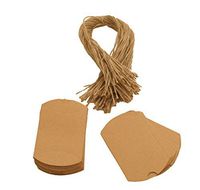 100pcs Small Gift Boxes Kraft Paper Pillow Box with Twine for Party Favor
