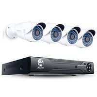 JOOAN POE Home Security Camera System HD 960P Outdoor PoE IP Camera CCTV Surveillance 1.3MP 4CH NVR Security System Kit Indoor Network Camera System-No HDD