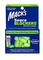 Macks Snore Blockers Soft Foam Earplugs, 12-Pair (Pack of 2)