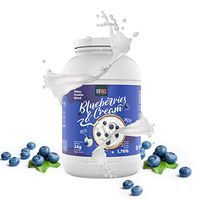FitVibes Whey Protein Powder – Weight Loss, Bodybuilding and Keto Friendly. Amazing Taste with Less Than 1 g of Carbs. Low Calorie Shake for Men and Women. 25 Servings, Blueberries and Cream
