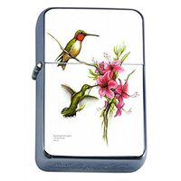 Hummingbird Flip Top Oil Lighter S11 Smoking Cigarette Smoker Includes Silver Case