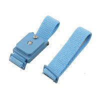 Blue Wireless Adjustable Elastic Antistatic Wrist Strap Wristband
