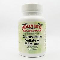Holly Hill Health Foods, Glucosamine Sulfate and MSM (Shellfish Free), 60 Vegetarian Tablets
