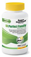 SuperNutrition, Perfect Family Multi-Vitamin, Iron-Free, 4/Day Tablets, 60 Day Supply