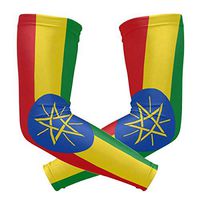 Ethiopia Flag 1 Pair UV Protection Cooling Long Sports Arm Sleeve