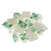 YXQ 100Pcs Self Adhesive Cable Tie Mounts Power Clip Wall Wire Cable Management Clamps Base Holder Plastic Network Fixed Mini U Type