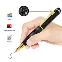 Hidden Camera Pen Mini DV - HD Digital Cam USB Portable 1080P Video Resolution Multifunction Photo Golden @Laing-H