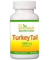 Biotech Nutritions Turkey Tail Mushroom 1000 Mgper Serving 240 Vegetable Capsules Non GMO
