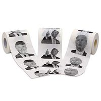 Donald Trump Toilet Paper Rolls Novelty President Toilet Papering Gag Gift Donald Paper Tissue, 3 Rolls for Bathroom Kitchen Gags