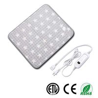 Heating pad, Heating Pad for Back Pain, Electric Heat Therapy Heating Pad with Auto Shut-Off, Fast Heat-up with 6 Heating Levels,Super Soft Material (23.6''x19.7''Inch, Gray-Star Pattern)