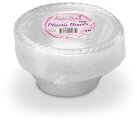 [40 Count - 5 Oz Bowls] Laura Stein Premium Heavy Weight Crystal Clear Disposable Plastic Dessert Size Bowl, Great For Wedding, Event, Parties, Catering, Buffets, 1 Pack