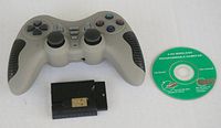 Buddies 2.4 Ghz Wireless Gamepad Game Controller For PC/PS1/PS2/PS3, Model STK-WA2021PUP Grey