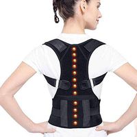 Tcare-Magnetic Therapy Posture Corrector Comfortable Back Support Brace Shoulders and Upper Back to Proper Position - Discreet Vest for Pain Relief (L)